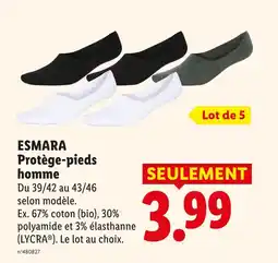 Lidl ESMARA Protège-pieds homme offre