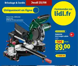 Lidl PARKSIDE Scie à onglet radiale offre