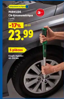 Lidl PARKSIDE Clé dynamométrique offre
