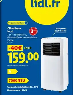 Lidl Climatiseur local offre