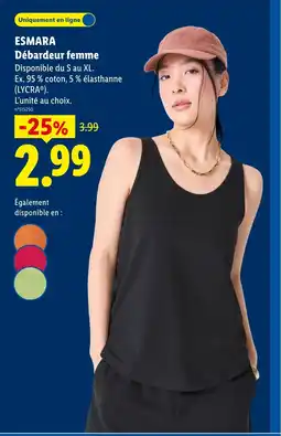 Lidl ESMARA Débardeur femme offre