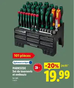 Lidl PARKSIDE Set de tournevis et embouts offre