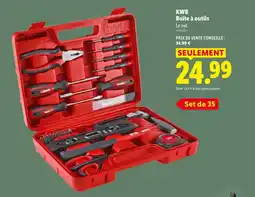 Lidl KWB Boîte à outils offre