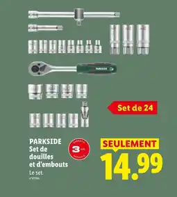 Lidl PARKSIDE Set de douilles et d'embouts offre