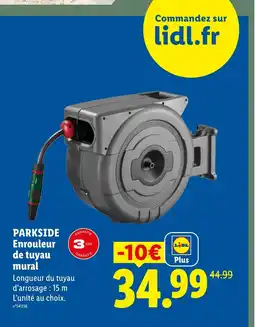 Lidl PARKSIDE Enrouleur de tuyau mural offre