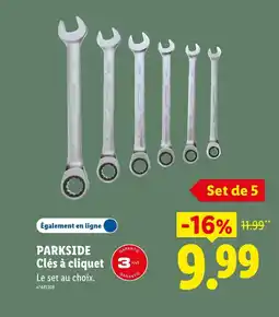 Lidl PARKSIDE Clés à cliquet t offre