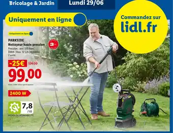 Lidl PARKSIDE Nettoyeur haute pression offre