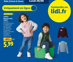 Lidl LUPILU Blouson teddy enfant offre