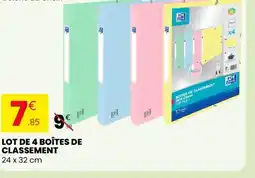 Stokomani Lot de 4 boîtes de classement offre