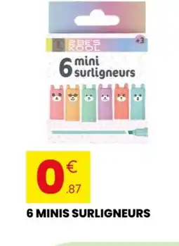Stokomani 6 minis surligneurs offre