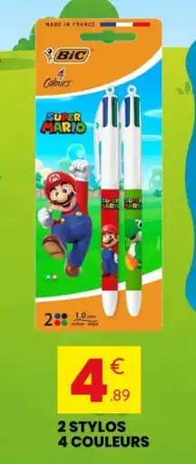 Stokomani 2 stylos 4 couleurs offre