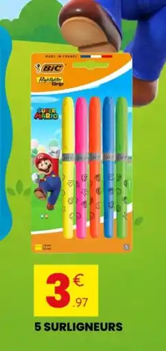 Stokomani 5 surligneurs offre