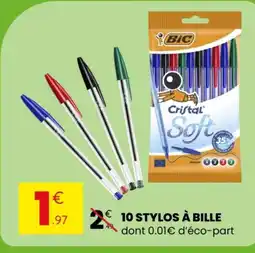 Stokomani 10 stylos à bille offre