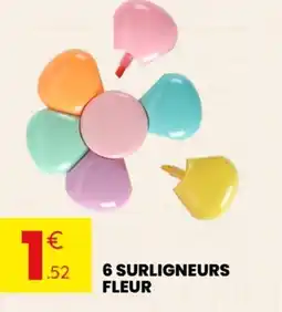 Stokomani 6 surligneurs fleur offre