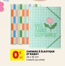 Stokomani Chemise à élastique et rabat offre