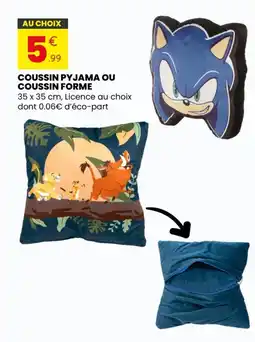 Stokomani Coussin pyjama ou coussin forme offre