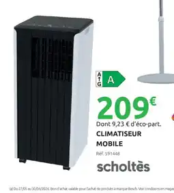 Mr Bricolage SCHOLTÈS Climatiseur mobile offre