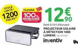 Mr Bricolage INVENTIV Projecteur solaire à détection 1000 lumens offre