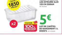 Mr Bricolage Lot de 2 boîtes de rangement offre