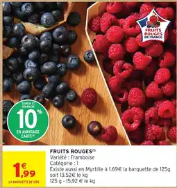 Intermarché Fruits rouges offre