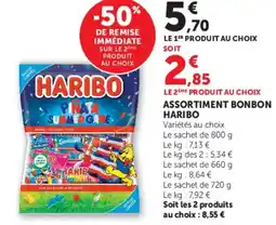 Hyper U ASSORTIMENT BONBON HARIBO offre