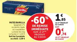 Hyper U PATES BARILLA offre