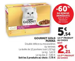Hyper U GOURMET GOLD PURINA offre