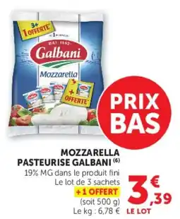 Hyper U MOZZARELLA PASTEURISE GALBANI offre