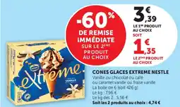 Hyper U CONES GLACES EXTREME NESTLE offre