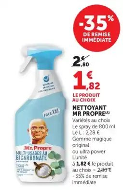 Hyper U NETTOYANT MR PROPRE offre