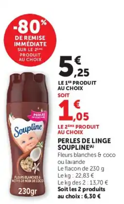 Hyper U PERLES DE LINGE SOUPLINE offre