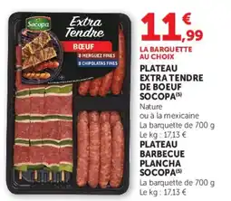 Hyper U PLATEAU EXTRA TENDRE DE BOEUF SOCOPA offre