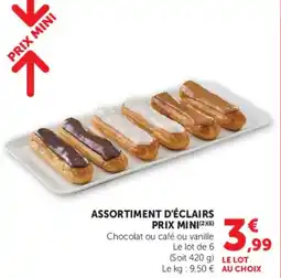 Hyper U ASSORTIMENT D'ÉCLAIRS PRIX MINI offre