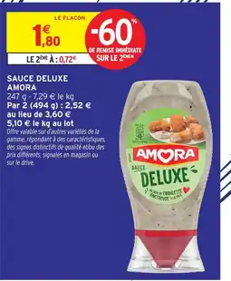 Intermarché Amora sauce deluxe offre