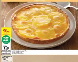 Intermarché Tarte coco ananas offre