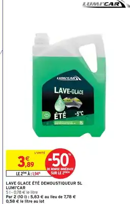 Intermarché Lumi'car lave-glace été démoustiqueur offre