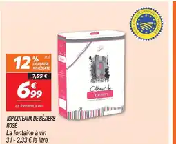 Netto Coteaux de béziers igp rosé offre