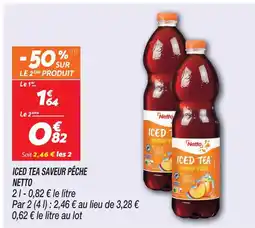 Netto Netto iced tea saveur pêche offre