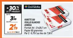 Netto Domédia ramette 500 feuilles blanches offre