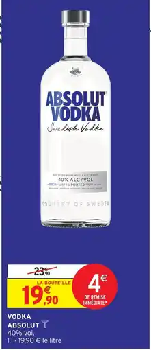Intermarché Absolut vodka offre