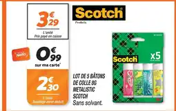 Netto Scotch lot de 5 bâtons de colle 8 g metalistic offre