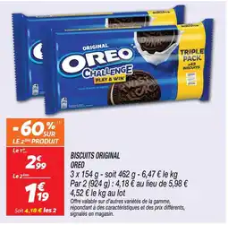 Netto Oreo biscuits original offre