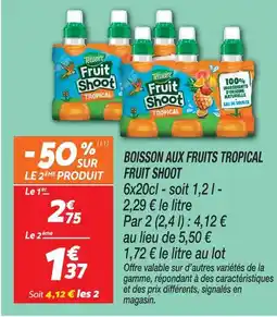 Netto Teisseire boisson aux fruits tropical offre