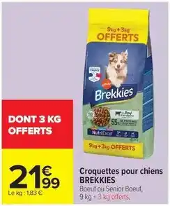 Carrefour Market Brekkies - croquettes pour chiens offre