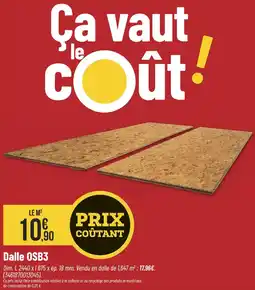 Bricorama Dalle OSB3 offre