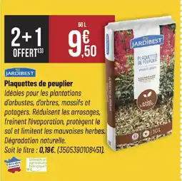 Bricorama JARDIBEST Plaquettes de peuplier offre