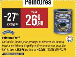 Bricorama HAMMERITE Peinture Fer offre