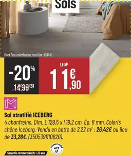 Bricorama Sol stratifié iceberg offre