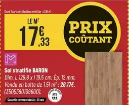 Bricorama Sol stratifié baron offre