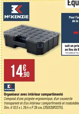 Bricorama MCKENZIE Organiseur avec intérieur compartimenté offre